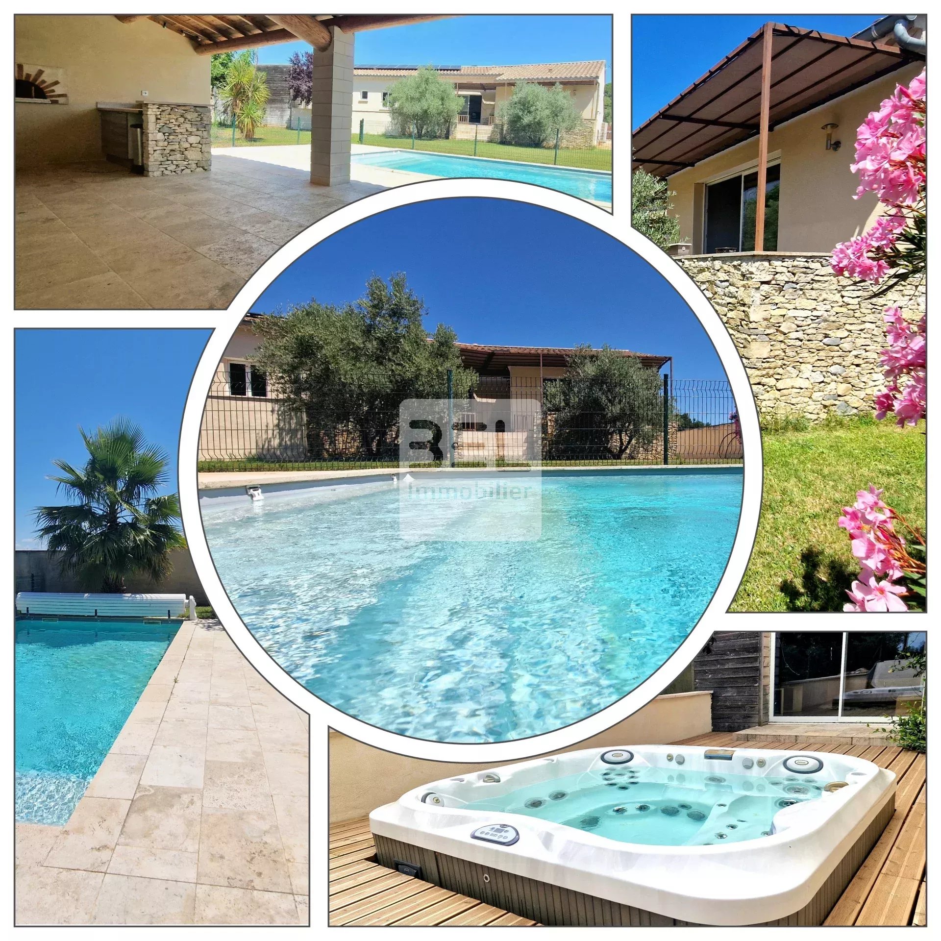Belle villa plain pied 4 chambres et piscine
