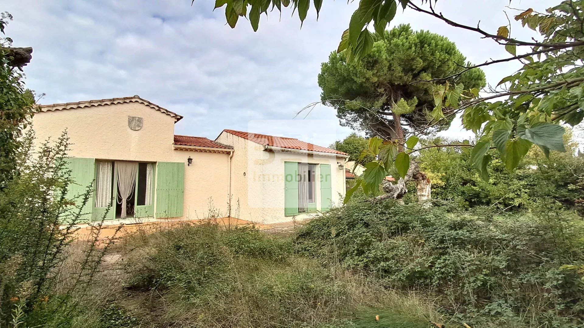 Maison de plain pied avec grand terrain