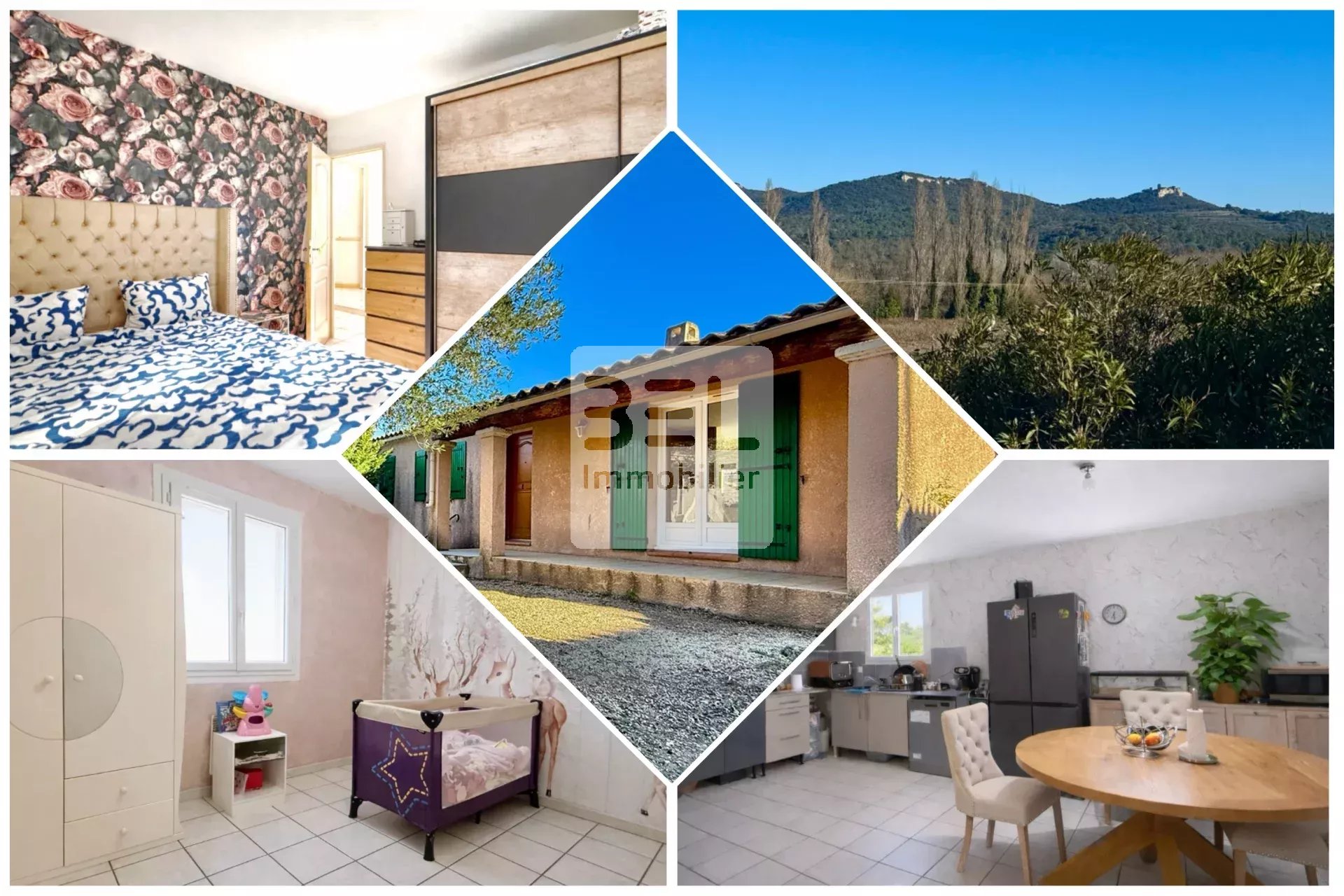 Maison 3 chambres avec jardin et garage