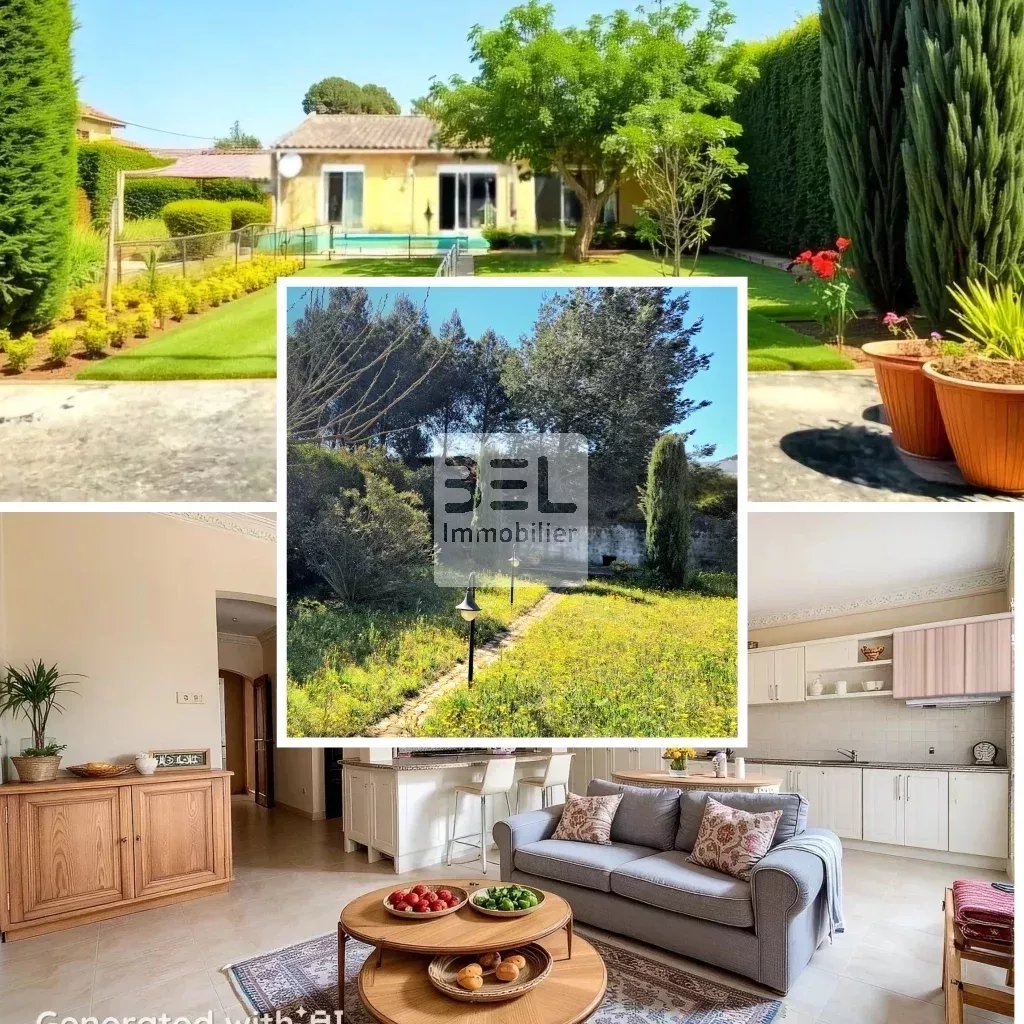 Villa plain-pied avec garage et jardin