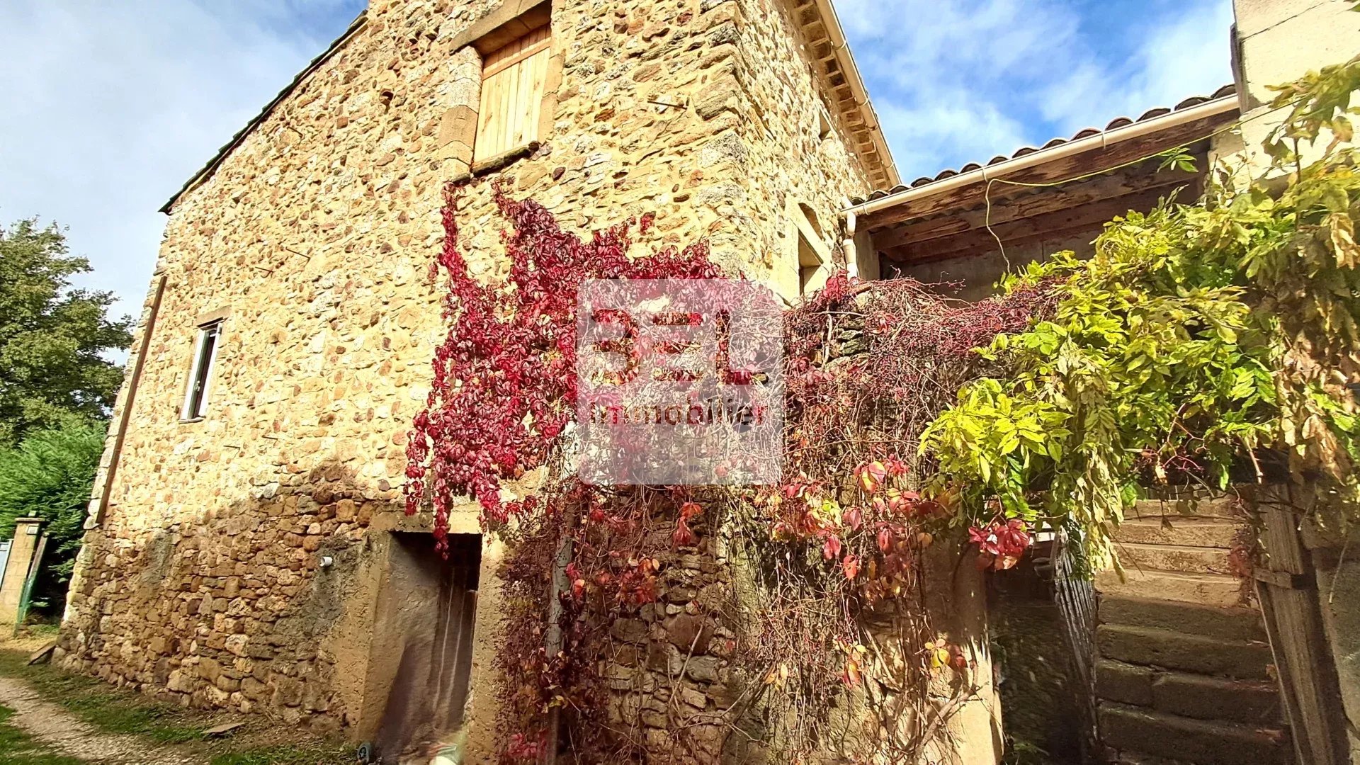 Maison de village avec extérieurs , garage et caves