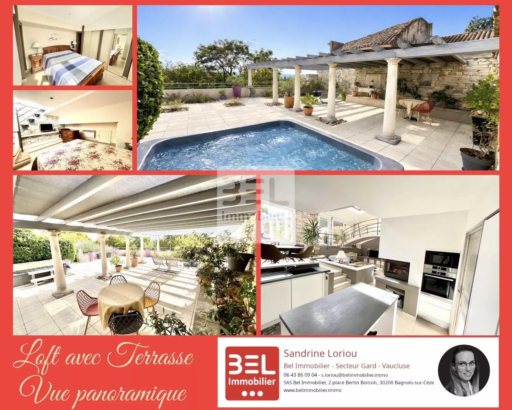 Loft avec terrasse et vue dominante