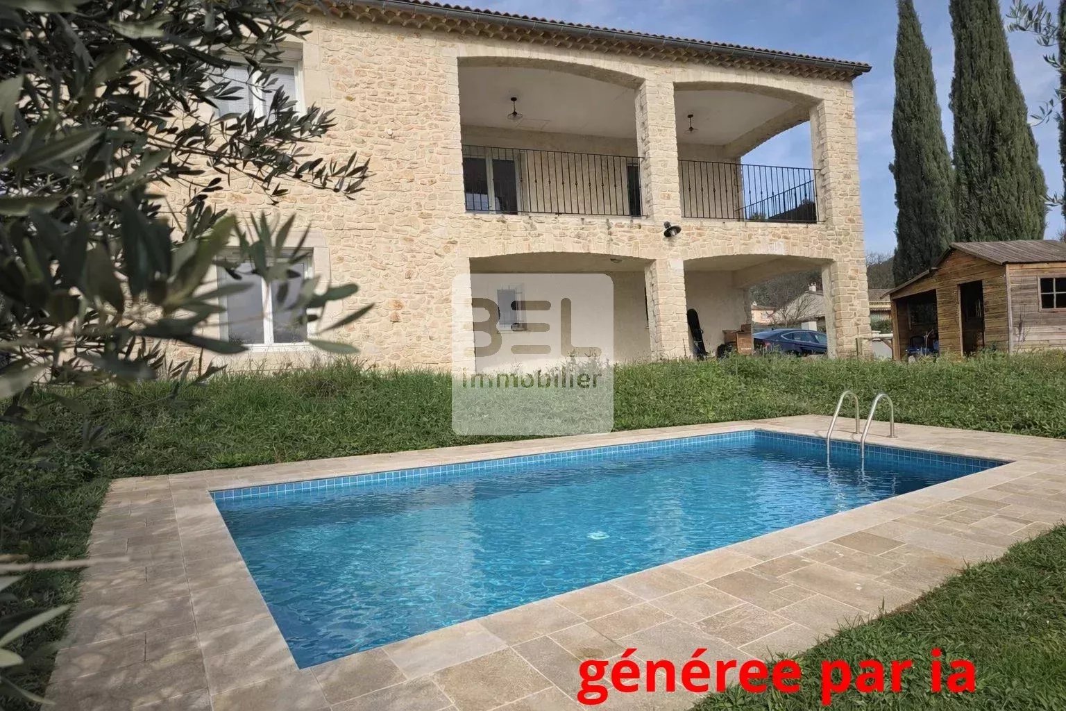 Villa de charme avec double garage de 84m2 et parcelle constructible