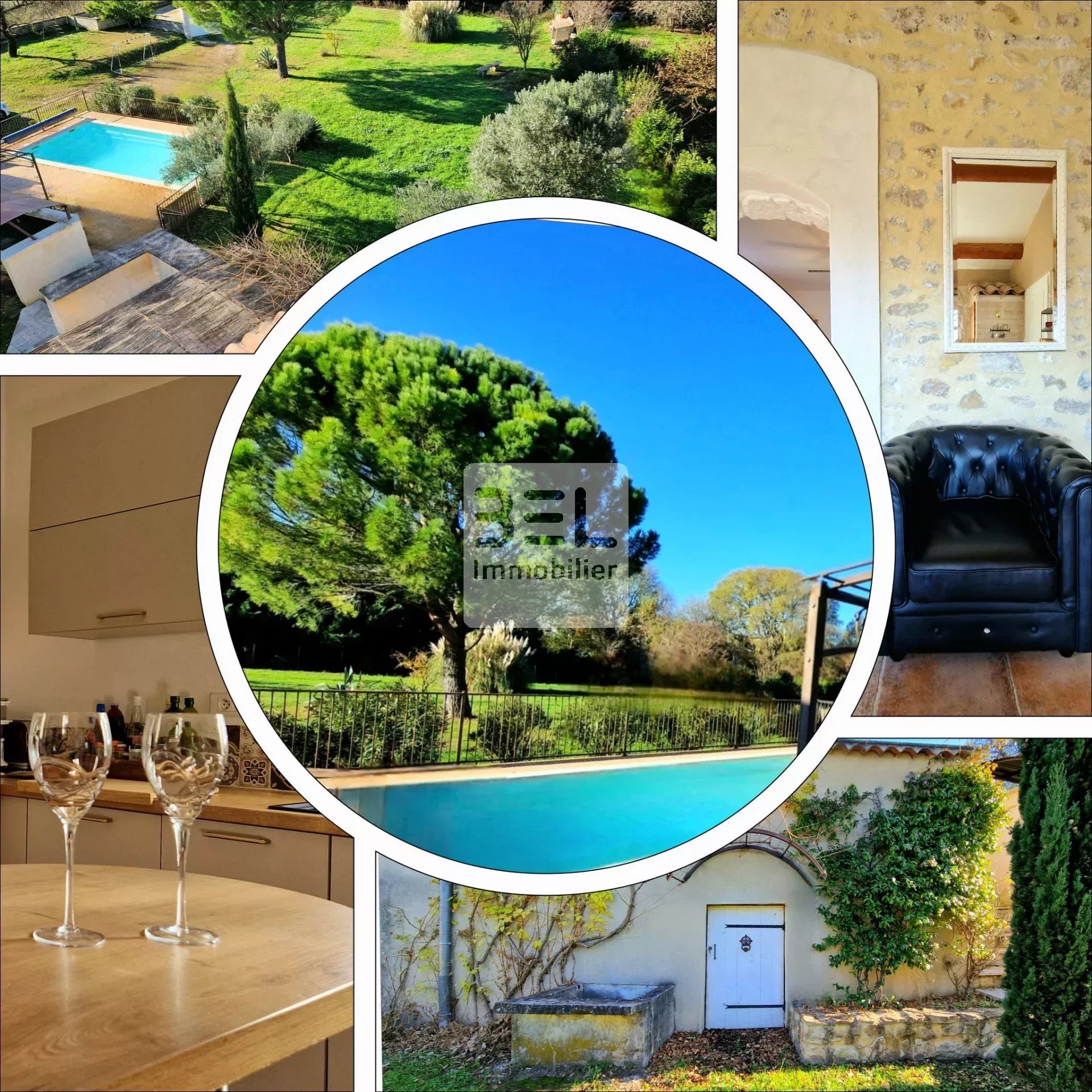 Maison de maître, 4 chambres, piscine