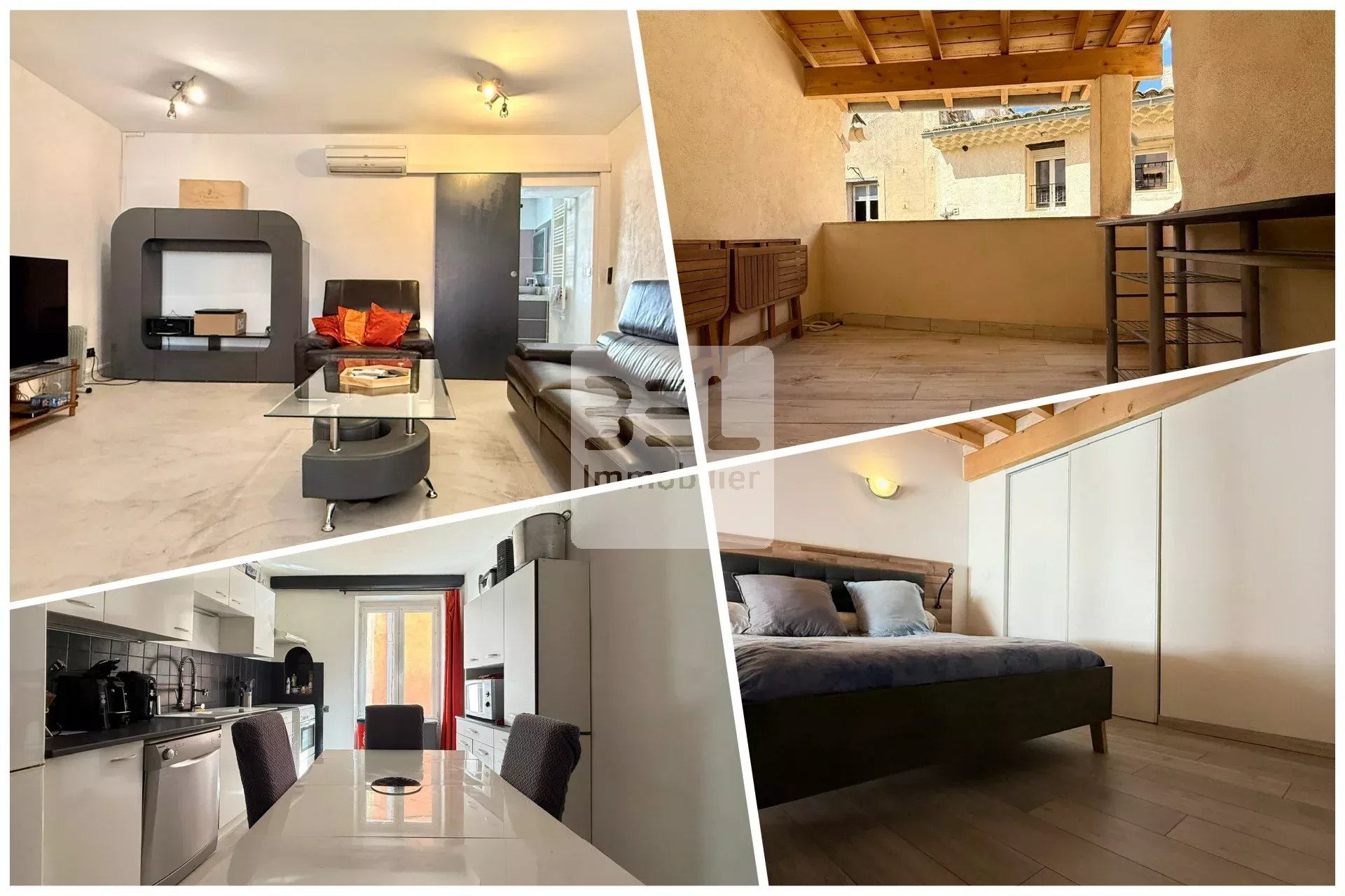 Charmante maison de ville rénovée avec 2 chambres, terrasse à Pont Saint Esprit