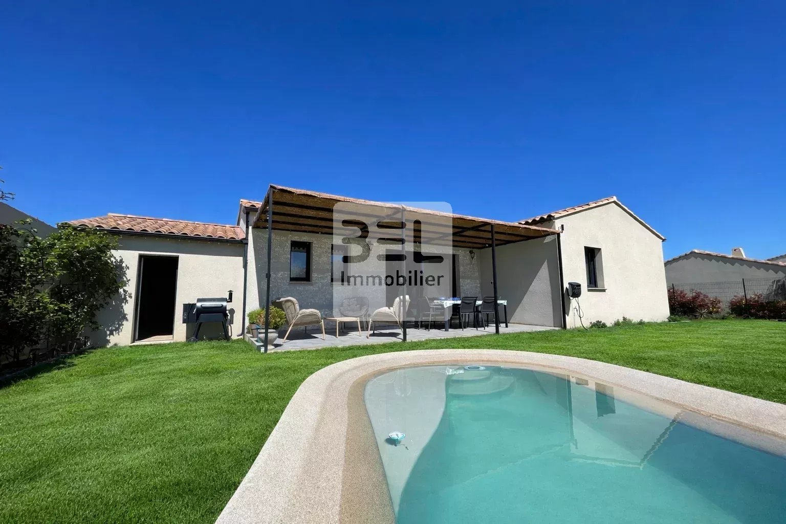 Villa moderne avec piscine à Gaujac, 3 chambres