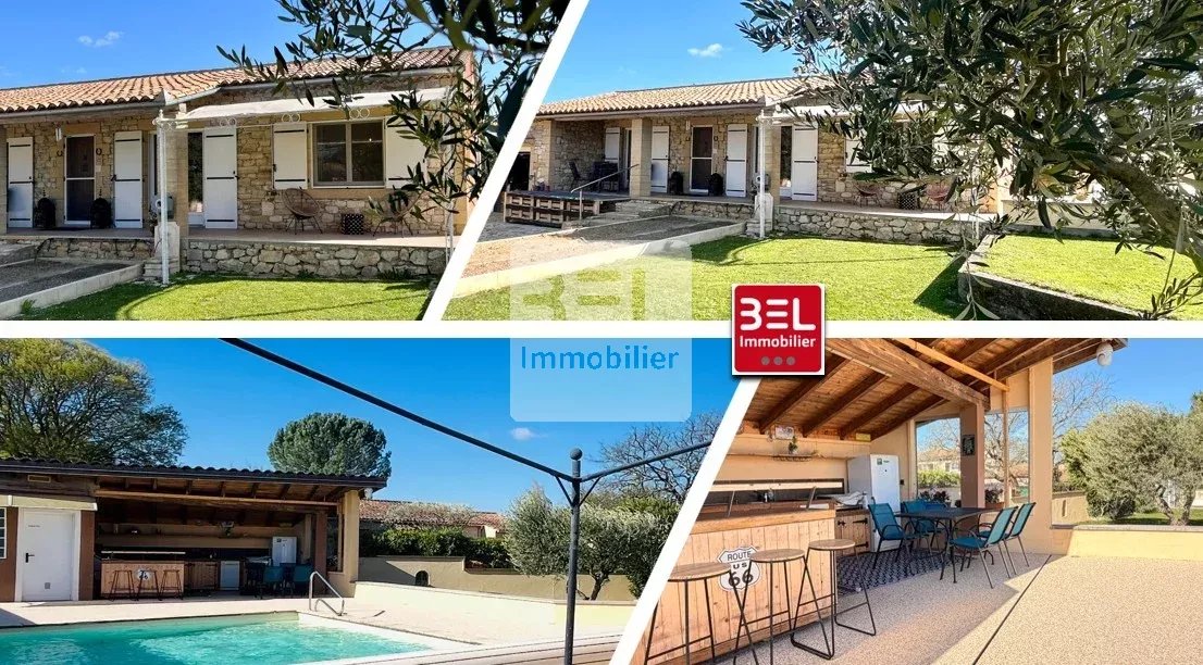 Villa de plain pied avec piscine et dépendances