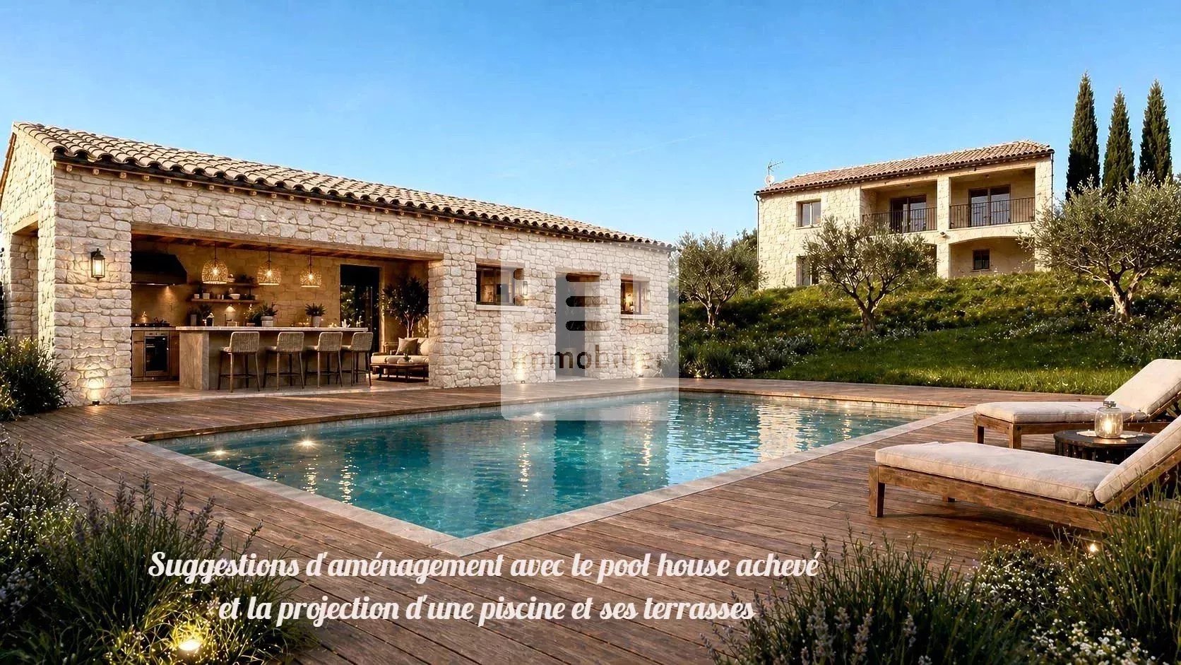 VILLA EN VALLEE DE CEZE AVEC VUE SUR LA PLAINE
